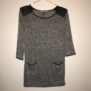 Gray and Black Blouse by Quinn